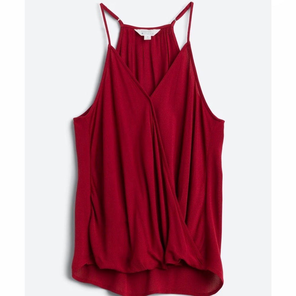 Loose burgundy blouse